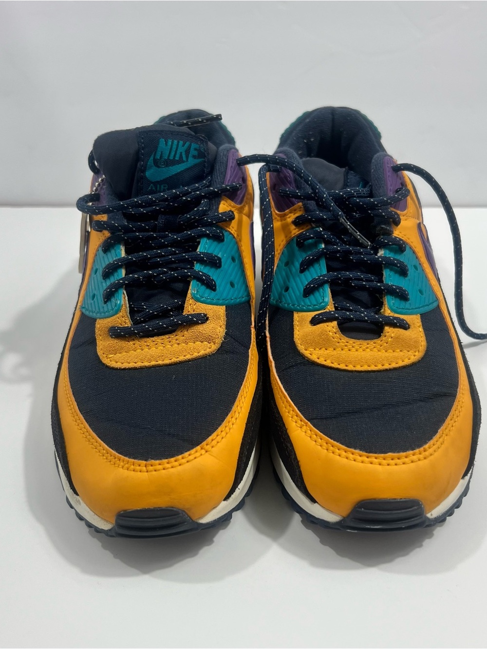 Nike Kids Yellow, Teal & Purple Low-Top Sneakers
